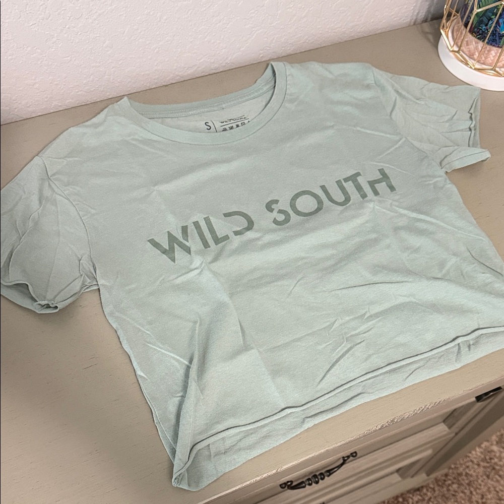 Women's Sage Crop Tee by